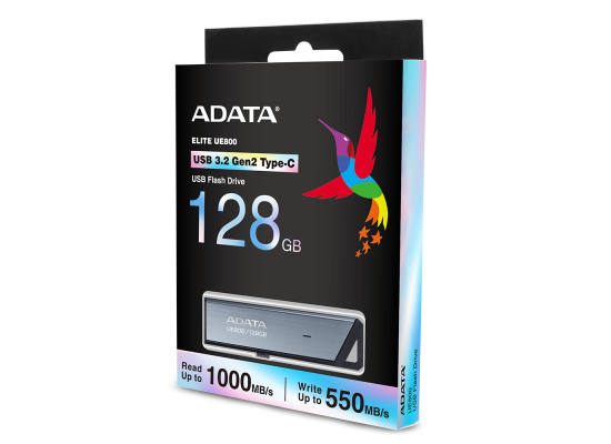 ADATA AELI-UE800-128G-CSG UE800 128GB USB 3.2 Type-C Flash Drive BOX SILVER GRAY