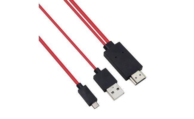 CABLE  MOBILE PHONE FOR HDTV , USB TO HDMI+MICRO + IC