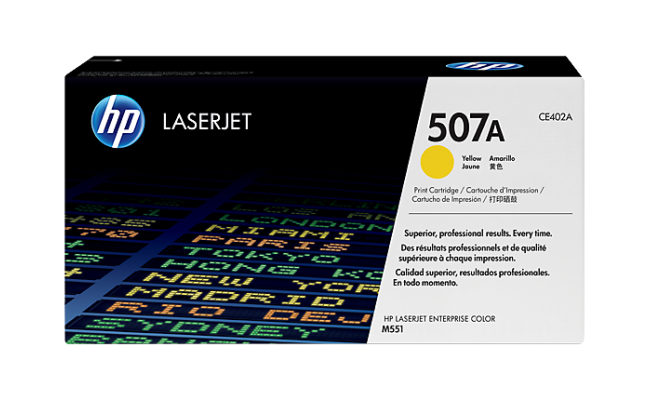 HP CE402A 507A Laser Toner Cartridge Yellow (Original)