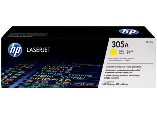 HP CE412A 305A Laser Toner Cartridge Yellow (Original)