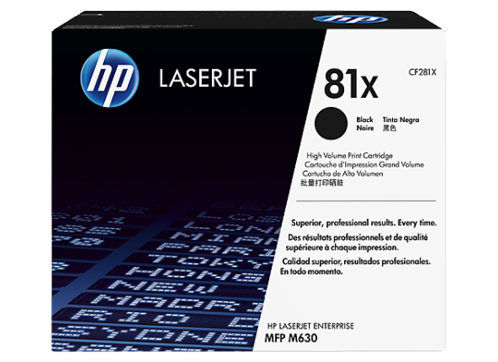 HP CF281X (81X) Laser Toner Cartridge Black High Yield (Original)