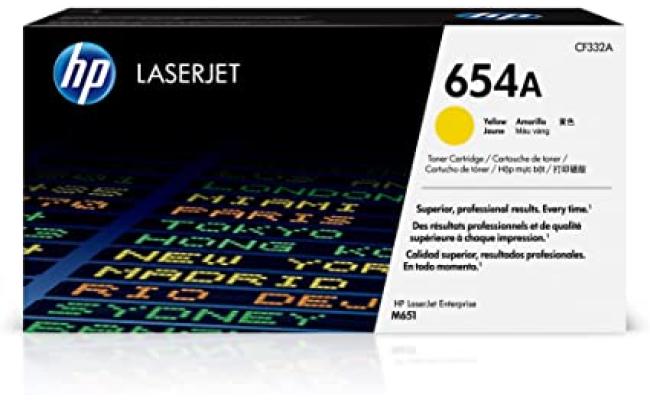 HP CF332A (654A) Laser Toner Cartridge Yellow (Original)