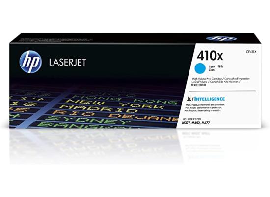 HP CF411X (410X) Cyan High Yield Laser Toner Cartridge (Original)