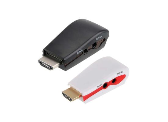 Converter HDMI TO VGA Adapter With Power And Audio 