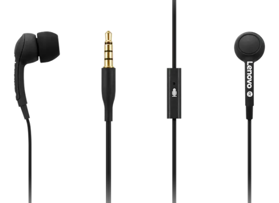 Lenovo 100 In-Ear Headphone-Black