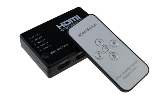 HDMI SWITCH 5X1 WITH REMOTE