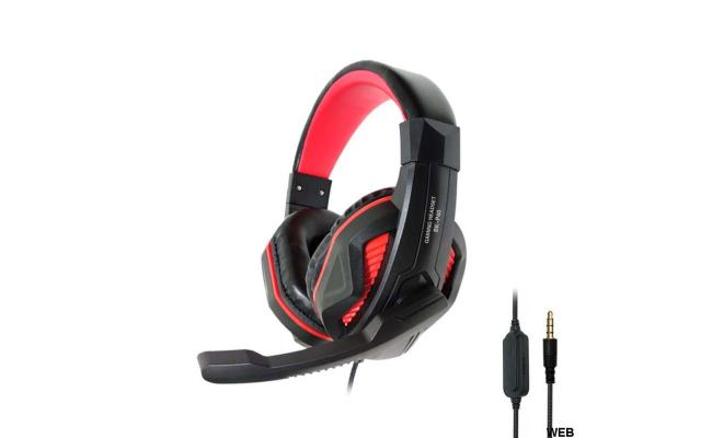 Headset  P40 Gaming Headset With Microphone Black  (1-JACK)