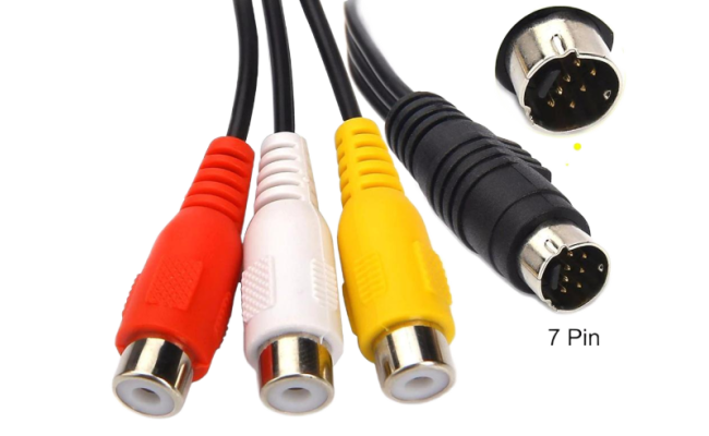 Intex S Video Cable 7Pin 3 RCA