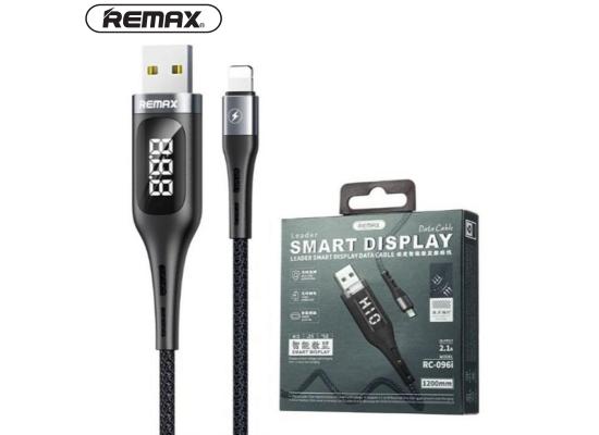 REMAX Intelligent Digital Data Cable for iPhone RC-096i （with display）