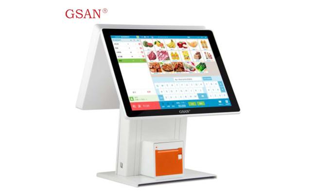 GSAN 15.6'' Dual Display Pos System Retail Shop/restaurant Pos Grocery Cash Register GS-3061