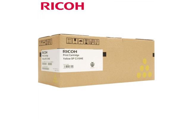 Ricoh 407639 (Type SPC310HA) Laser Toner Cartridge Yellow (Original)