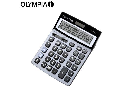 CALCULATOR OLYMPIA LCD-6016 DESKTOP CALCULATOR COVER MATERIAL OF KEYS: