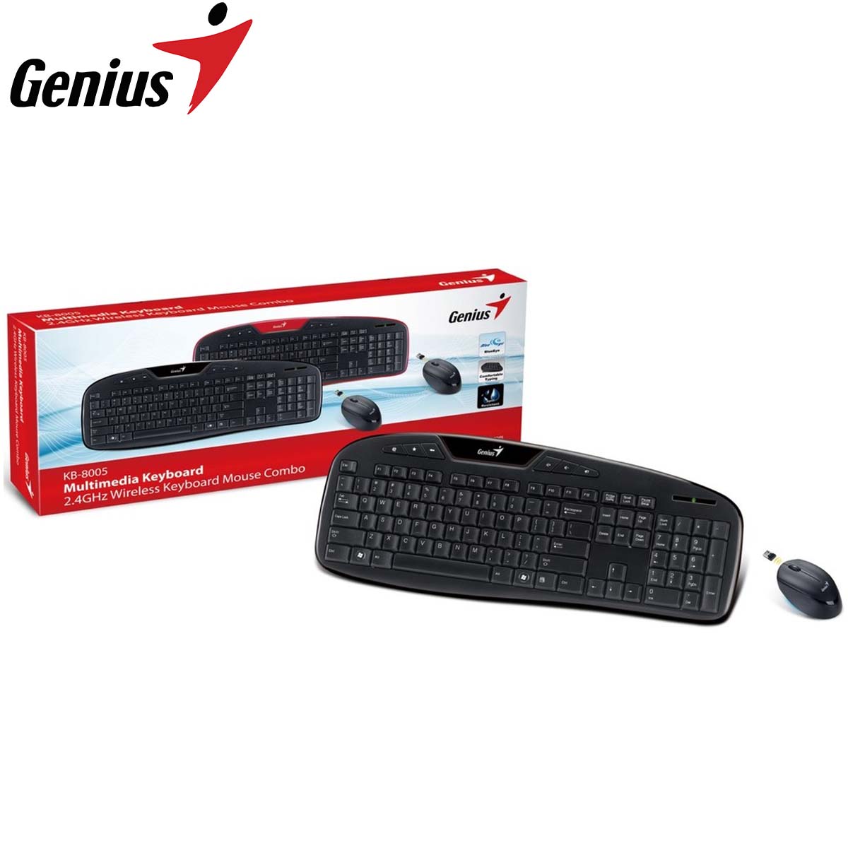 Genius KB-8005 Multimedia Keyboard Wireless Combo
