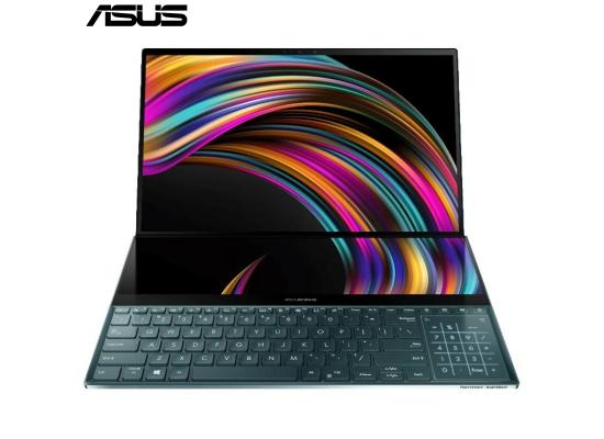 ASUS ZENBOOK PRO DUO 15 OLED UX582HM-KYO11T INTEL I7-11800H RAM 16GB ,SSD 1.0TB , RTX3060 6GB DDR6 15.6" FHD TOUCH SCREEN + SCREENPAD 14" IPS , WIN 10 HOME