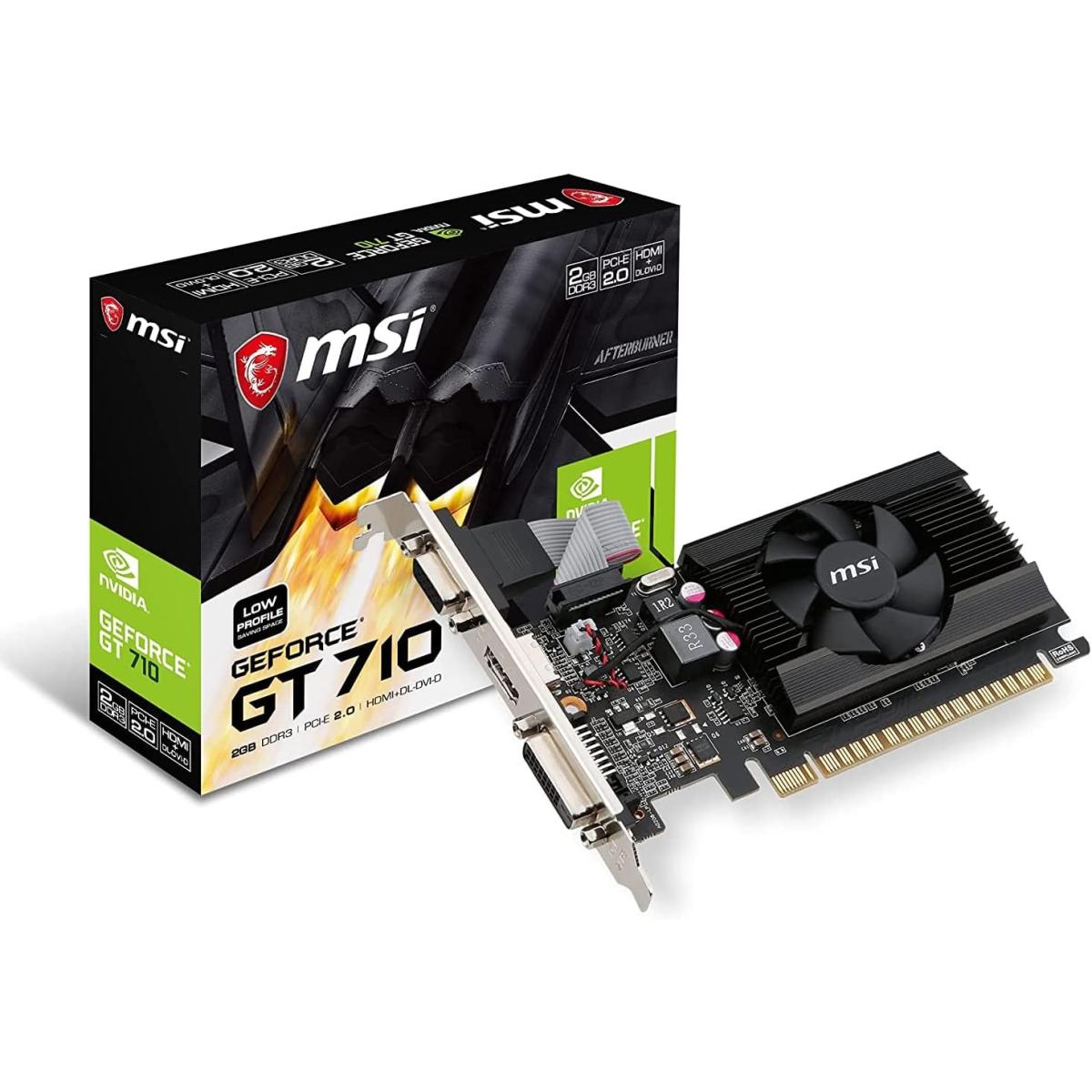MSI GAMING GEFORCE GT 710 2GB GDRR3 64-BIT LOW PROFILE GRAPHICS CARD