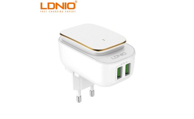 LDNIO A2205 LED TOUCH LAMP W/USB PORT CHARGER 2.4A(2XUSB)W/CABLE IPHONE