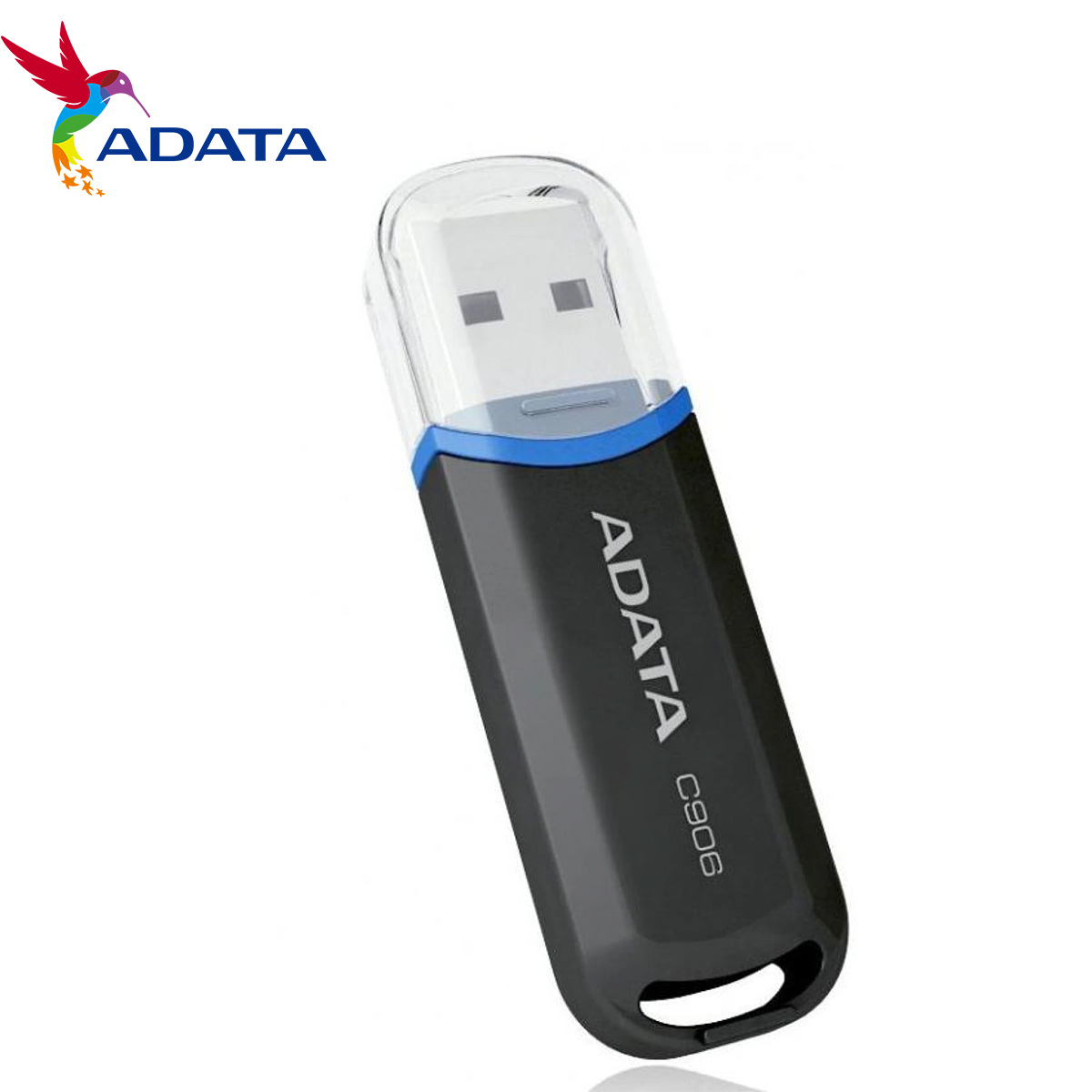 ADATA C906 32GB USB 2.0 Compact Design Flash Drive, Black