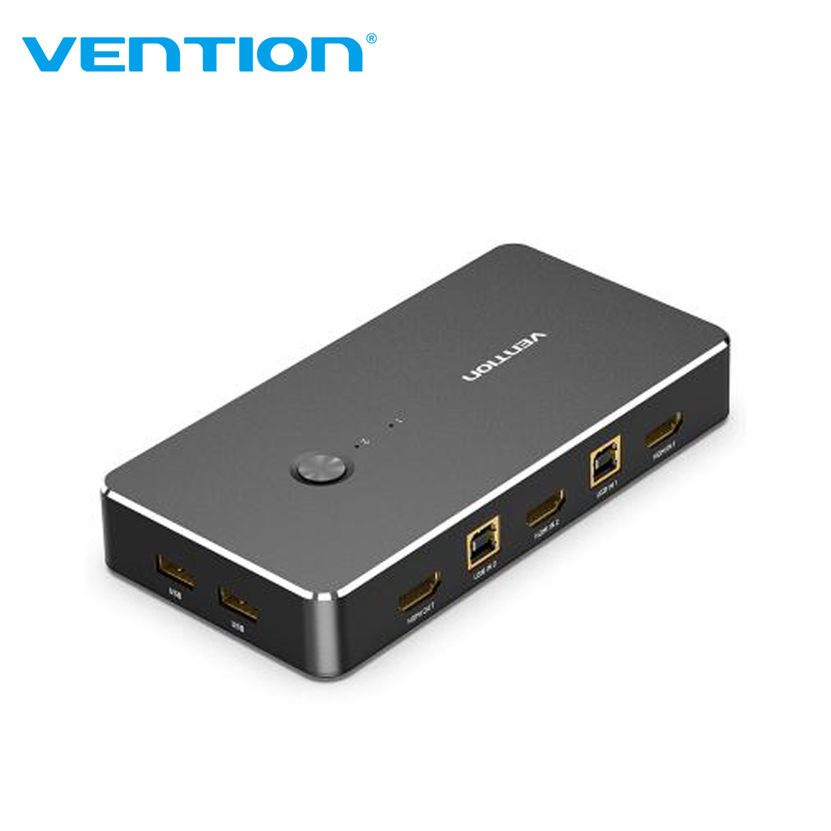 VENTION 2 IN 1 OUT HDMI KVM SWITCH  BLACK TYPE 