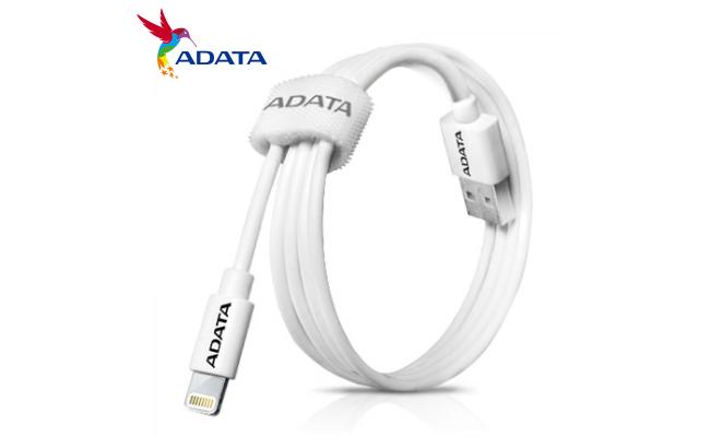 ADATA MFI Certified Lightning Cable For iPhone, iPad, White