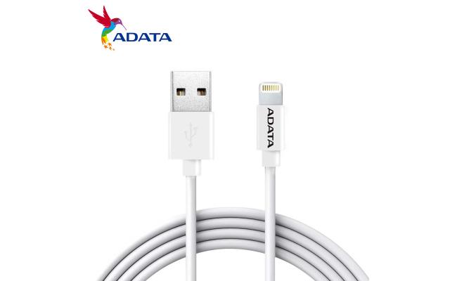 ADATA MFI Certified Lightning Cable For iPhone, iPad, Whire