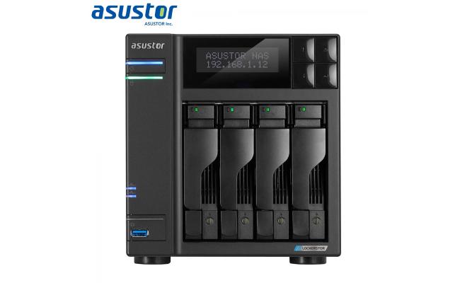 Asustor AS6604T  4 bay NAS Tower Intel J4125 4GB DDR4 ( upgrade to 8GB ) 2 port LAN 2.5G compatible with Expansion Unit