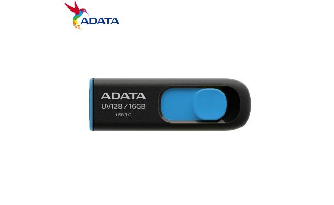 ADATA  UV128 16GB BLACK+BLUE RETAIL