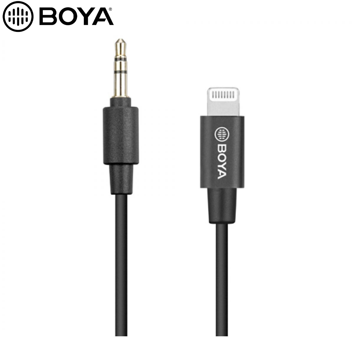 BOYA BY-K1 - 3.5mm TRS (Male) to Lightning (Male) Audio Adapter