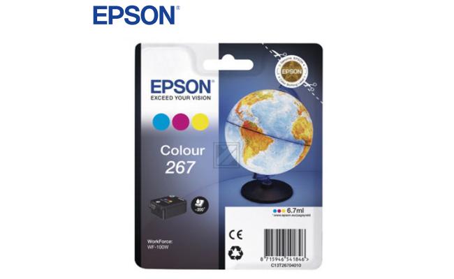 Epson C13T26704010- SINGLEPACK COLOR 267 INK CARTR - IN RS BLISTER PACK
