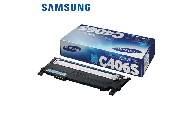 Samsung CLT-C406S Laser Toner Cartridge Cyan (Original)