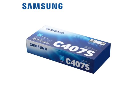 Samsung CLT-C407S Laser Toner Cartridge Cyan (Original)
