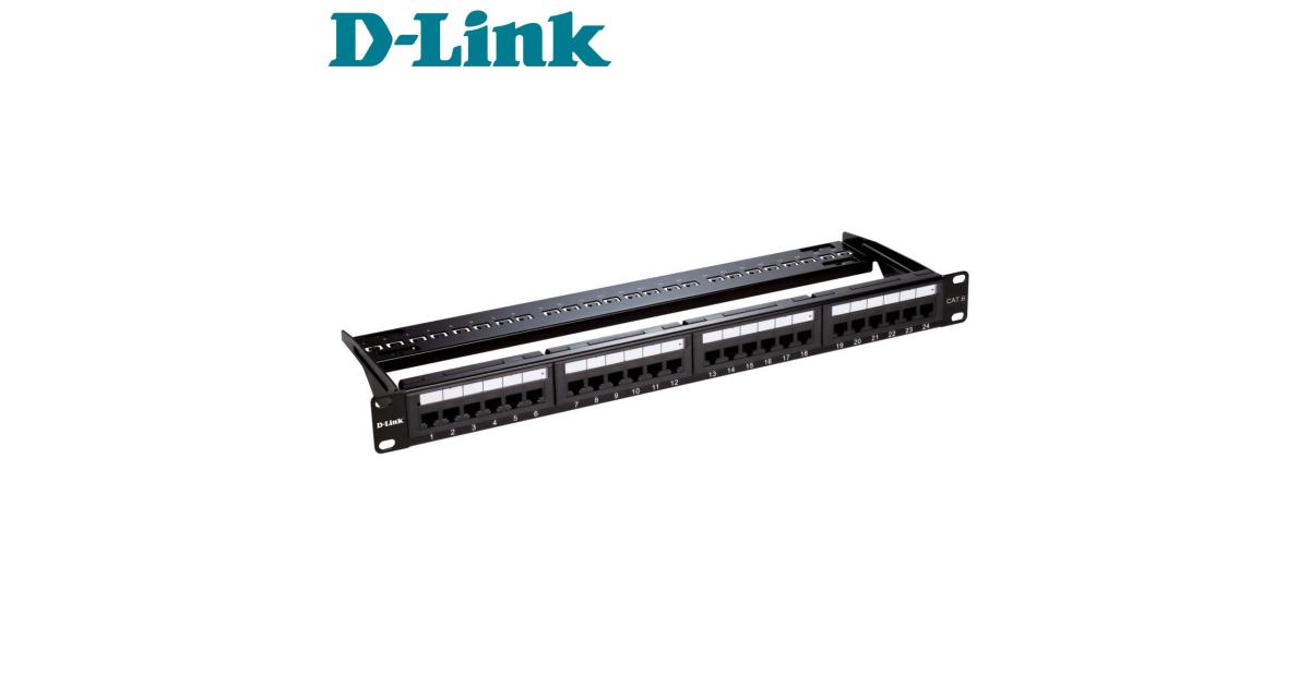 D-LINK 24 PORT CAT6 UTP PATCH PANEL | NPP-C61BLK241 | MIDTeks Inc ...