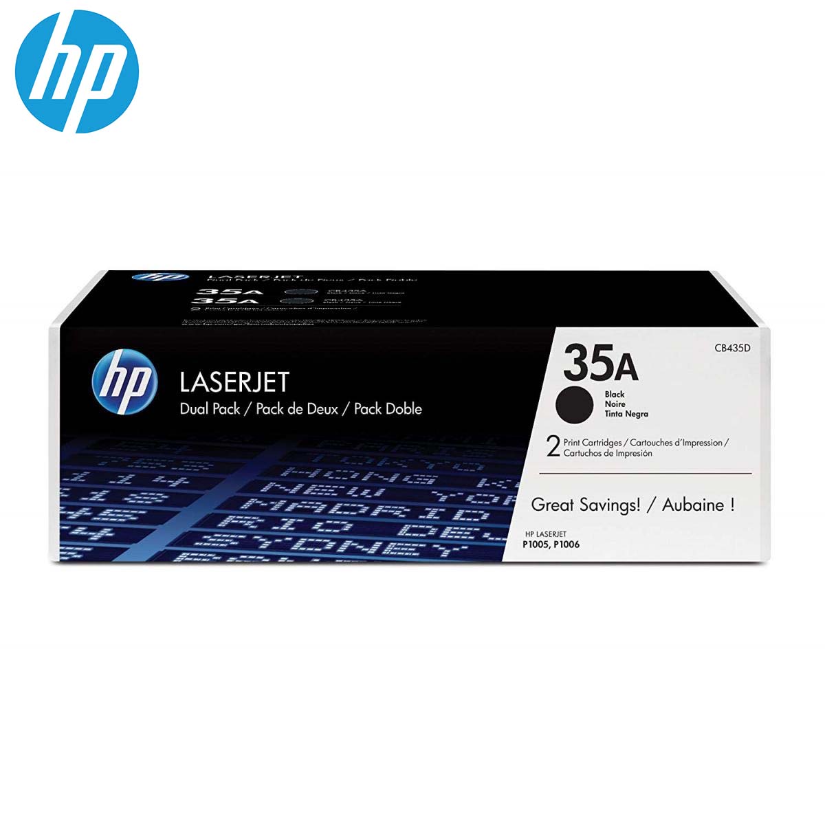 HP LaserJet CB435A Dual Pack Black Print Cartridges (Original)