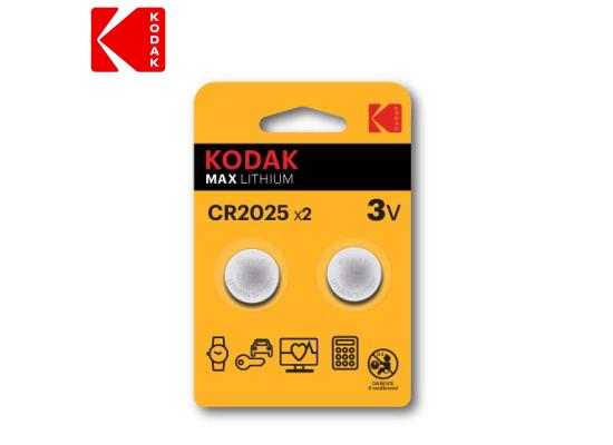Kodak Max Lithium CR2025X2 3V