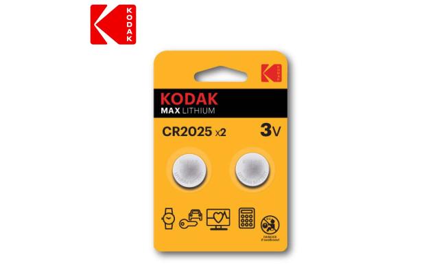 Kodak Max Lithium CR2025X2 3V