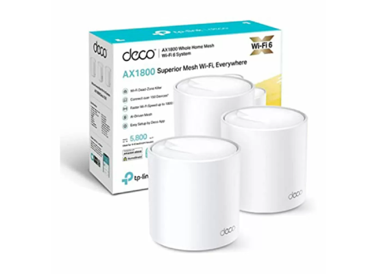 TP-Link AX1800 Whole Home Mesh Wi-Fi System Deco X20(3-pack) 