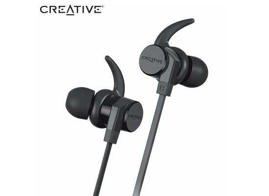 Creative Outlier ONE V2 Wireless Bluetooth 5.0 Sweatproof in-Ear Headphones with IPX5-Certified Water-Resistant, Built-in Microphone, and 9.5 Hours Battery Life for Gym, Running, Exercise and Sports