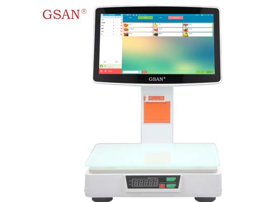 GSAN ELECTRONIC SCALE PC-G3, 15.6", TOUCH, J1800 DUAL CORE 2.41GHZ, 4GB. 64GB SSD, W/2ND DISPLAY 11.6" LED, THERMAL RECEIPT PRINTER , 80MM, WEIGHT SCALE, MAX 30KG