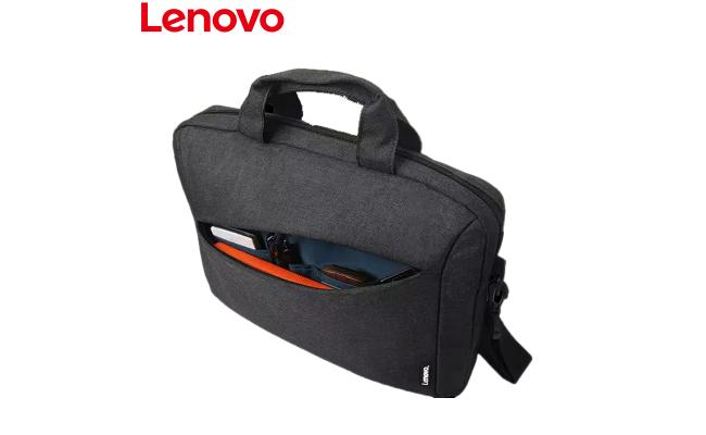 Lenovo Laptop Shoulder Bag T210, 15.6-Inch Laptop or Tablet, Sleek, Durable and Water-Repellent Fabric, Lightweight Toploader, Business Casual or School (Black)