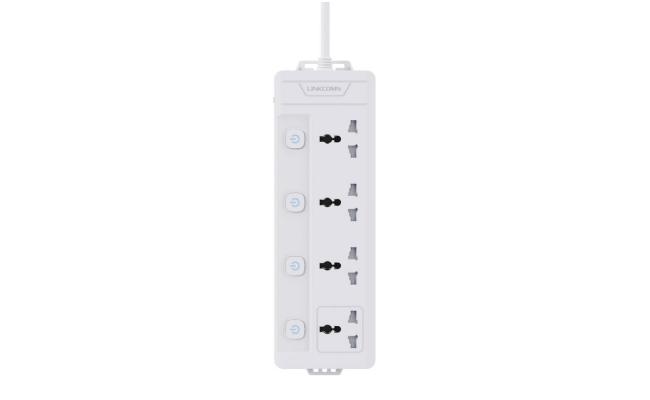 LINKCOMN Safety Power Strips (4-Sockets / 3m Power Cord) [ LC-PS421 ]