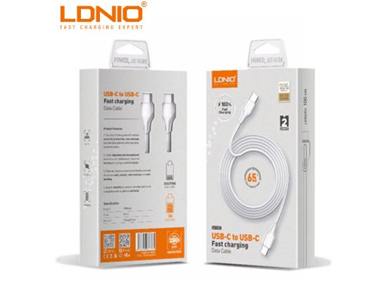 LDNIO 1m 65W Type-C to Type-C Cable Support PD and QC fast charging