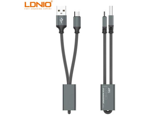 LDNIO LC98 Portable Charge And Sync Micro  Cable 25CM With Keychain