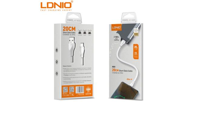 LDNIO LS550 USB DATA CABLE FOR IPHONE 20CM