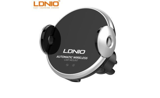 Ldnio Car Holder with a wireless high speed charger opens and closes automatically MA02