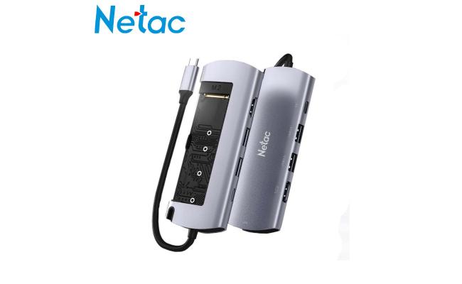 Netac WH41 Hub-Encapsulador M.2 Sata-NGFF USB-C -USB-A - HDMI - RJ45 - USB-C