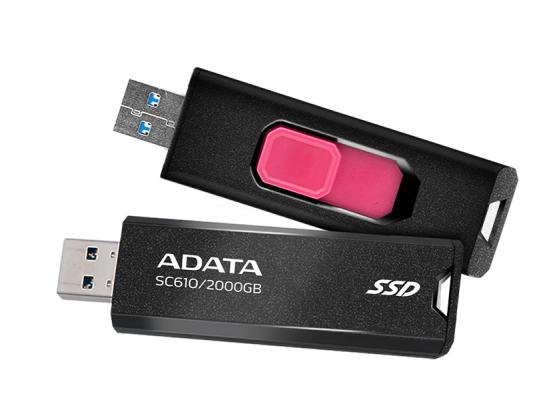 ADATA SSD External SSC610-2000G COLOR BOX BLACK/RED