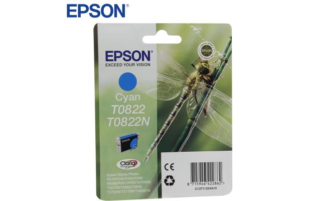 Epson T0822 Yellow Ink Cartridge (Original)