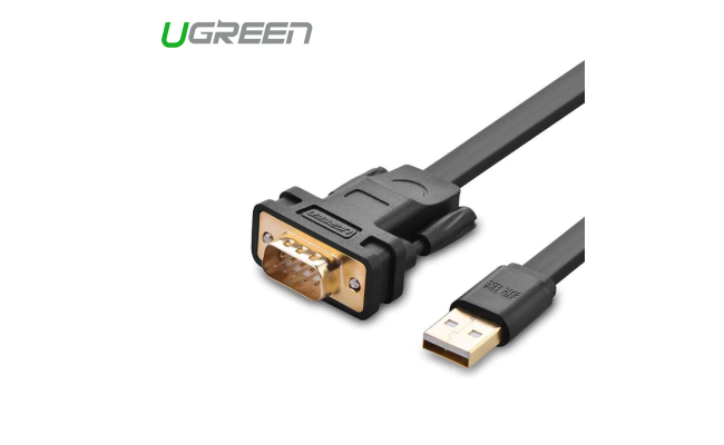 UGREEN 20218 USB2.0 TO DB9 RS232 ADAPTER FLAT CABLE 2M