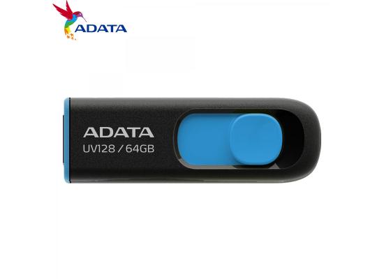 UV128 64GB BLACK-BLUE  RETAIL USB Flash Drive
