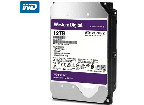 WD Purple Surveillance Hard Drive 12TB , 256MB, SATA 6Gb/s