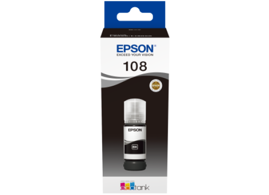 INK EPSON BOTTLE  70ML BLACK 108 